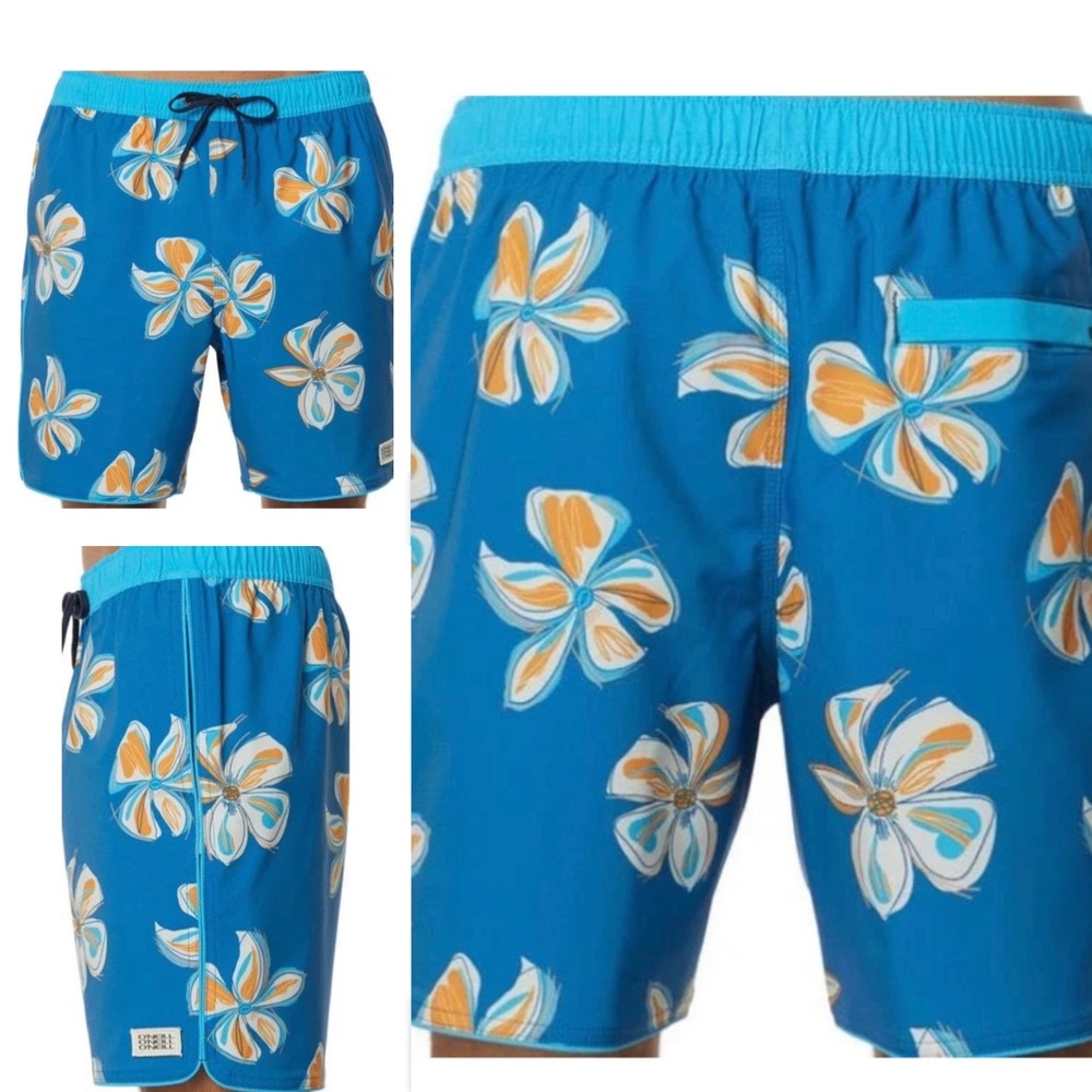O’Neill  NWT Sz XL Urchin Volley Floral Print  Pacific Swim Trunk